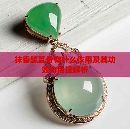 抹香鲸耳骨有什么作用及其功效与用途解析(图4)